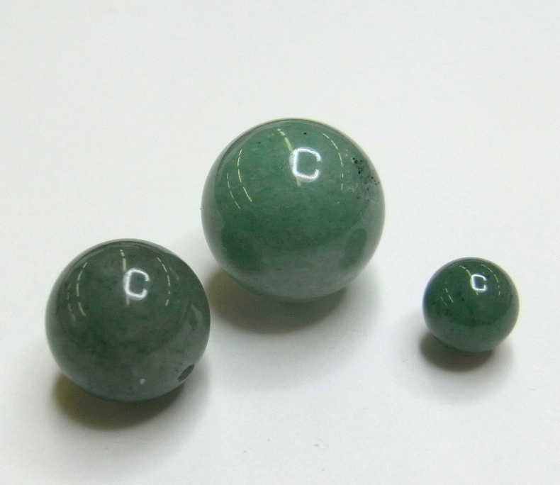 S206 アベンチュリン 丸玉（片穴） 6mm｜彫金工具販売のコモキン