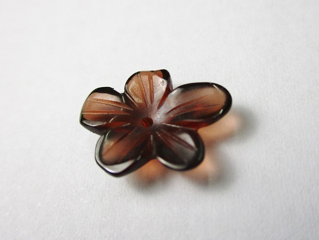 666e ガーネット 花 彫金工具販売のコモキン