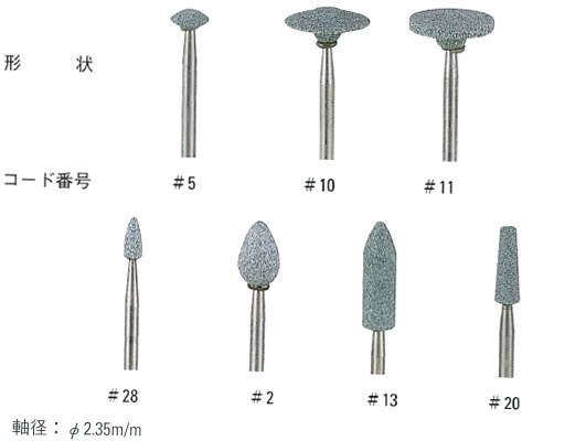 24－3 TOYO カーボランダムポイント バラ売り｜彫金工具販売