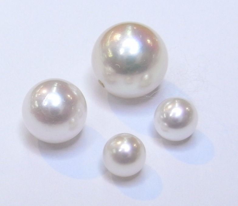 S445 パール 片穴 3.0-3.5mm （アコヤ真珠 国産）｜彫金工具販売の
