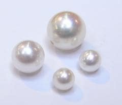 S445 パール 片穴 3.0-3.5mm （アコヤ真珠 国産）｜彫金工具販売の