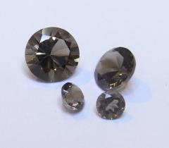 S446 スモーキークォーツ ラウンドカット 1．5mm｜彫金工具販売