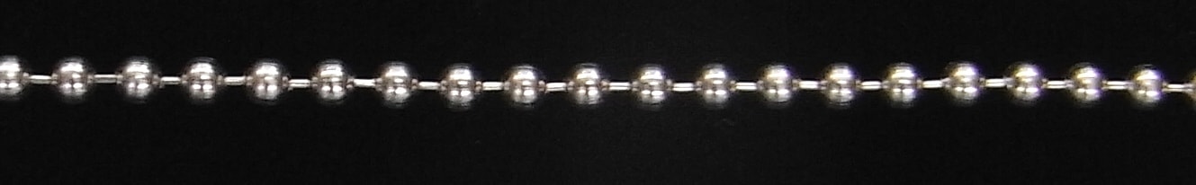 C503 K18WG ボールチェーン 1.2φ（10cm）｜彫金工具販売のコモキン