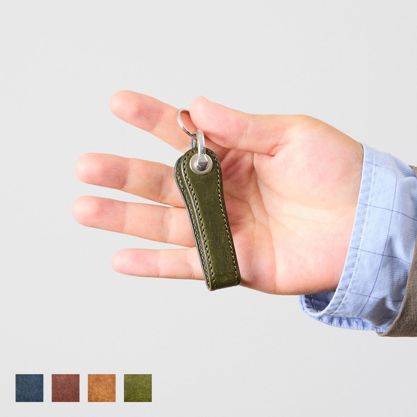 シンプル構造のプエブロレザーで制作したキーケース Key-001pb / Pueblo