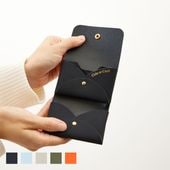 小さい三つ折り財布 ラバータッチレザー com-ono TINY-004rt