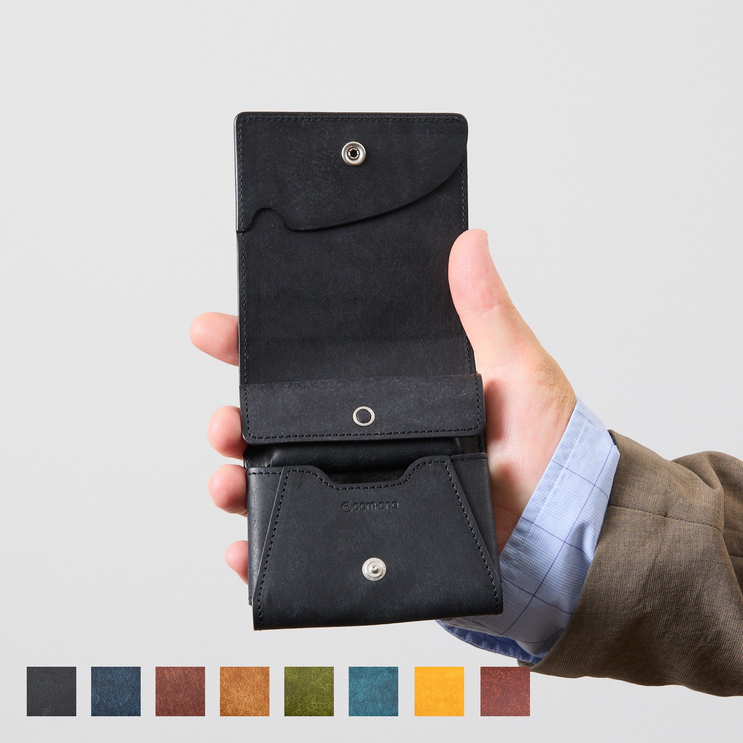 COM・ONO 薄い財布 Slim-005pb / Pueblo Slim-005pb（Pueblo）｜厚さ約15mmの薄い二つ折り財布｜プエブロ