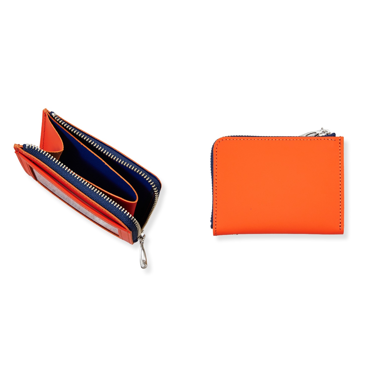 COMPACT WALLET / RUBBER TOUCH LEATHER