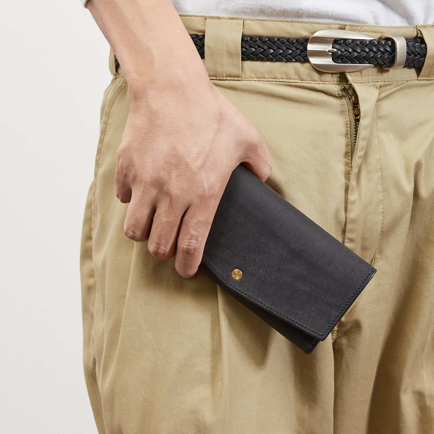 プエブロレザーを使用した小さい長財布　ほぼ一万円札サイズ　Slim-008pb / Pueblo