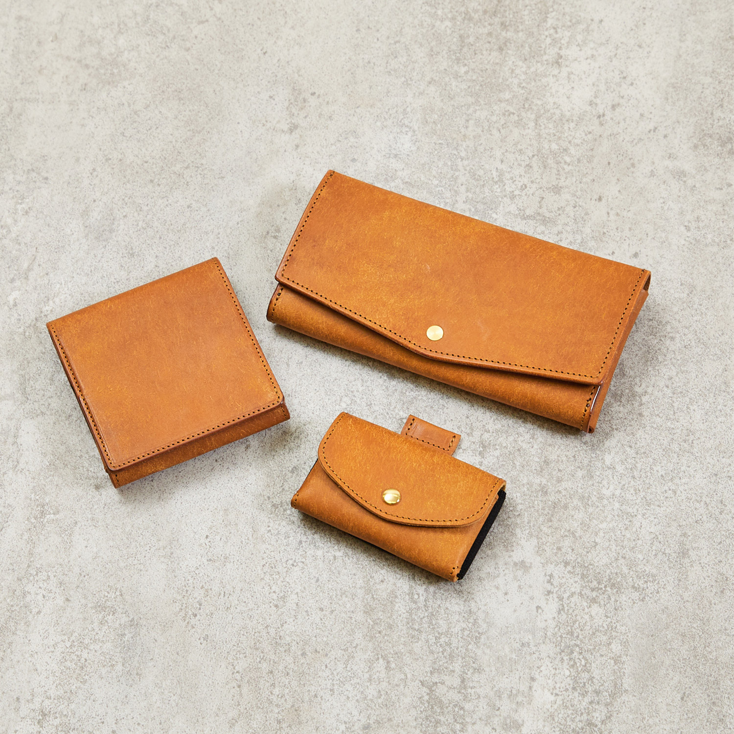 プエブロレザーを使用した小さい長財布　ほぼ一万円札サイズ　Slim-008pb / Pueblo