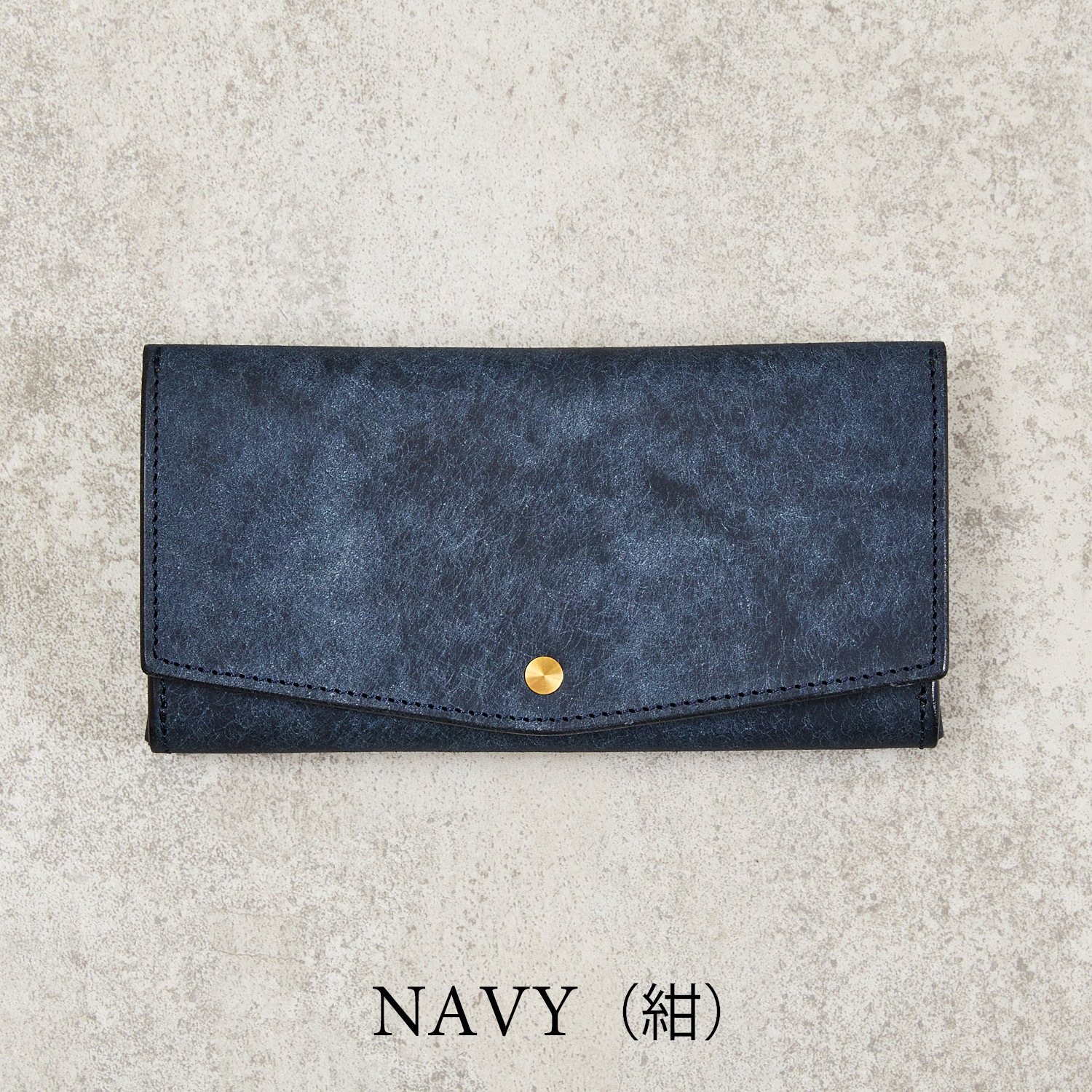 プエブロレザーを使用した小さい長財布 ほぼ一万円札サイズ com-ono SLIM-008pb