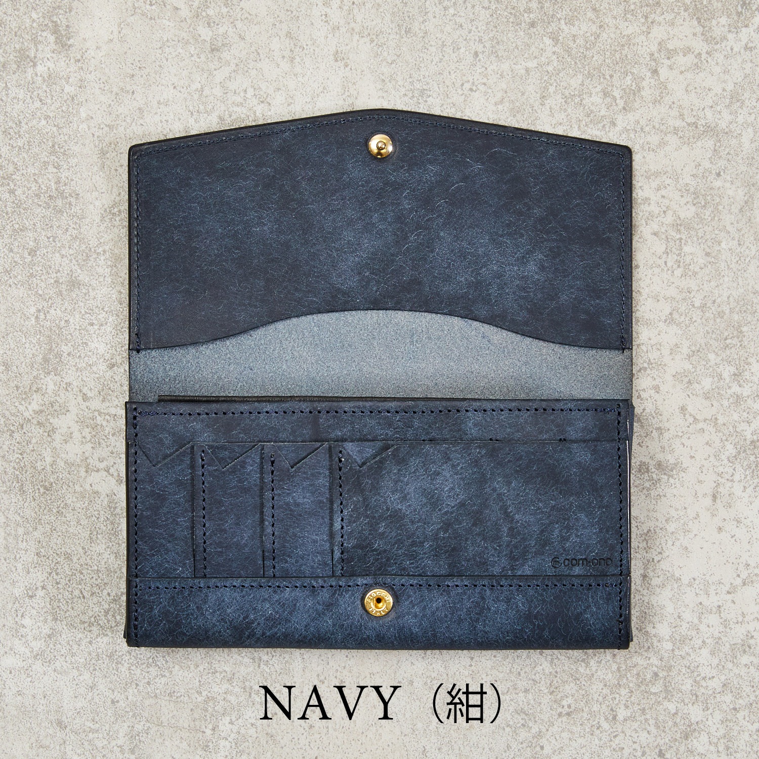 プエブロレザーを使用した小さい長財布 ほぼ一万円札サイズ com-ono SLIM-008pb
