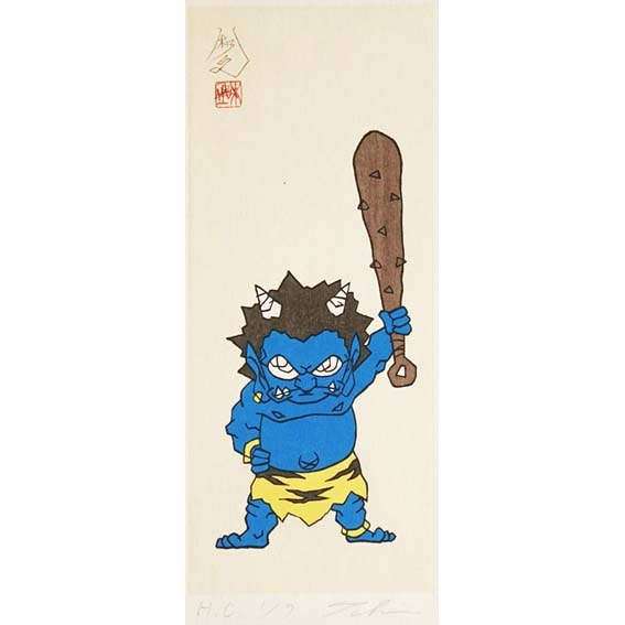 瀧下和之　「夏まっしぐら」　銅版画　直筆サイン・エディション・作品証明シール有り 瀧下和之 「夏まっしぐら」 銅版画 直筆サイン・エディション