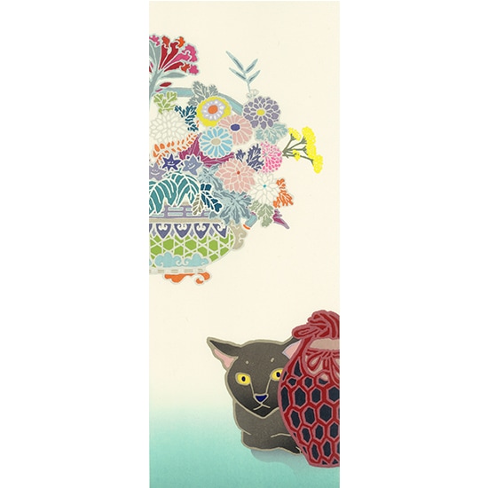 美品 ミヤケマイ「七日の猫 睦月」木版画 直筆サイン入り 額縁