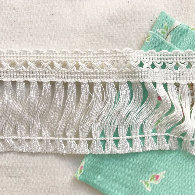 てるりん様64.ジャンクジャーナル素材。miniフリンジ加工裂き布リボン