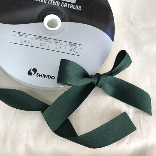 SIC コットン両面サテンテープ 6mm 30メートル巻 服飾 手芸 SHINDO