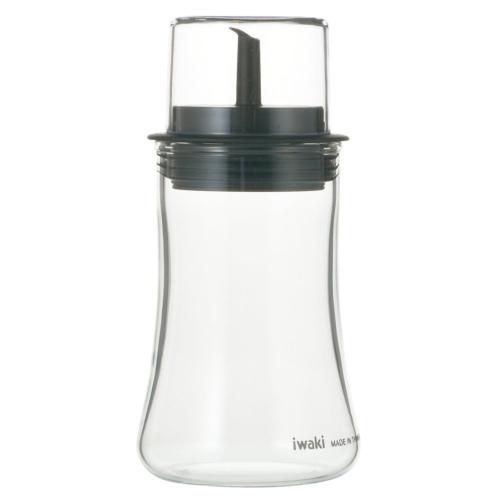 イワキ(iwaki) フタ付きしょうゆ差し(S)120ml KT5031-BK ※お取り寄せ品※|調理小物|キッチン