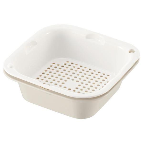 リッチェル コランダー&バット M アイボリー 12415 ※お取り寄せ品※|調理小物|キッチン
