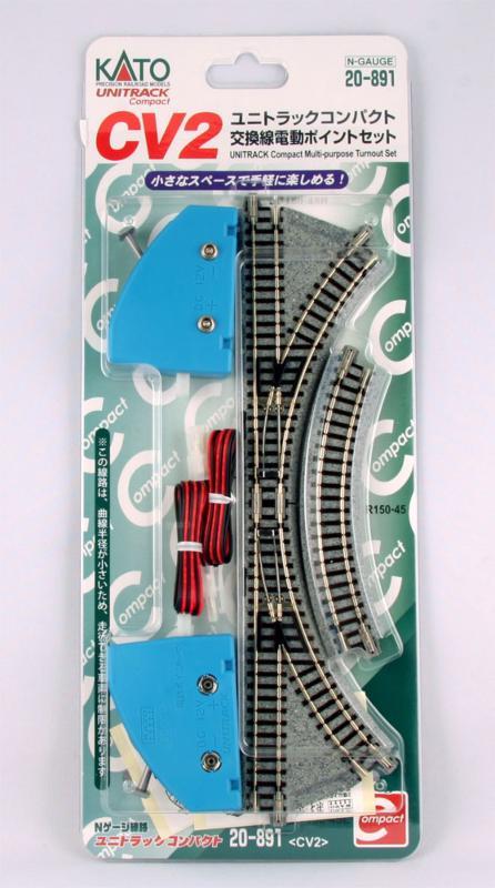 カトー(KATO) 鉄道模型 Nゲージ 20-891 CV2ユニトラックコンパクト交換線電動ポイントセット|鉄道模型・プラレール|おもちゃ・ホビー