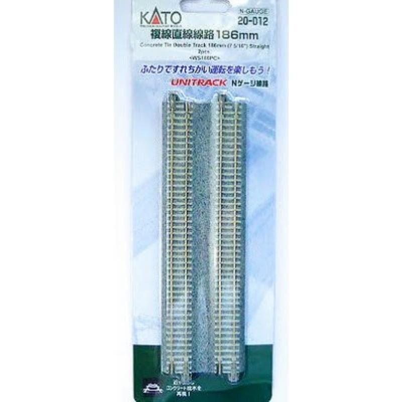 カトー(KATO) 鉄道模型 Nゲージ 20-012 複線直線線路 186mm(2本)|鉄道模型・プラレール|おもちゃ・ホビー