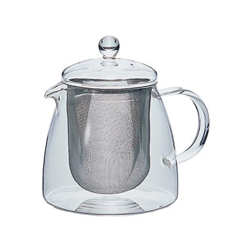 ハリオ(HARIO) かご網付水出し茶ポット ダークグリーン HCC-12DG|ティー・コーヒー用品|キッチン