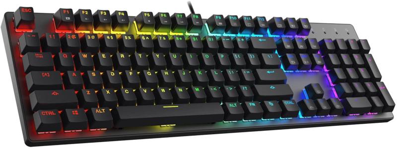 【代引・日時指定・北海道沖縄離島配送不可】DREVO ゲーミングキーボード Tyrfing V2 104Key 赤軸 US Layout メカニカルキー DR104V2KB-T4US 【国内正規品】 
