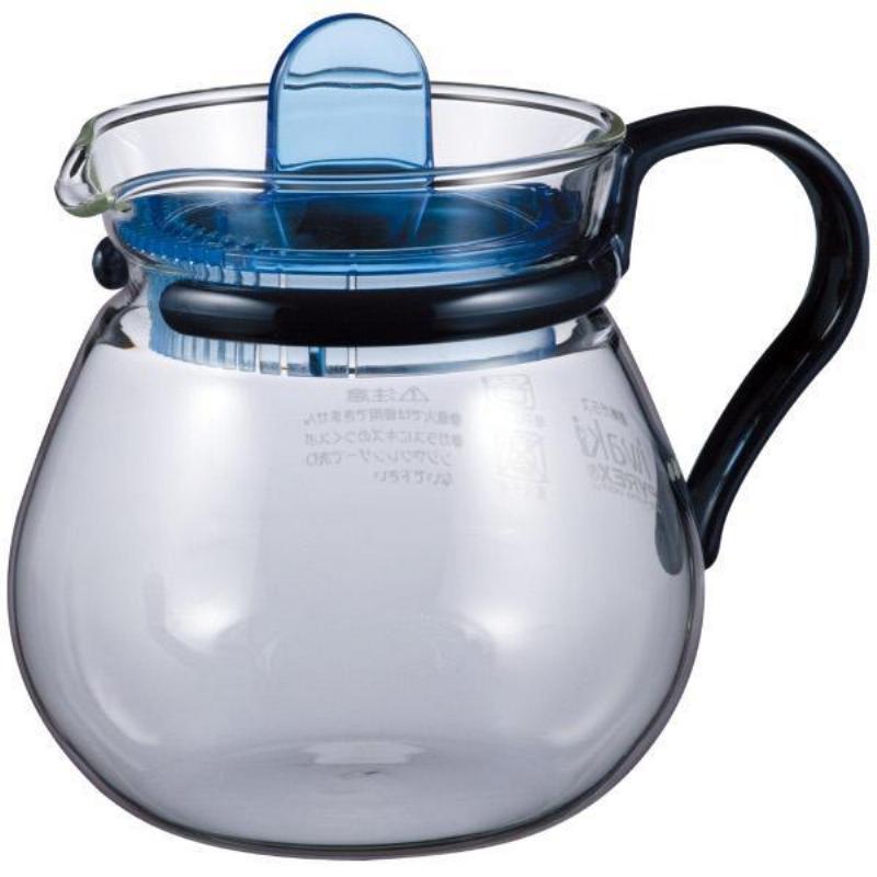 イワキ(iwaki) 耐熱ガラス ティーポット レンジのポット プチティー ブルー 400ml K842-BL|ティー・コーヒー用品|キッチン