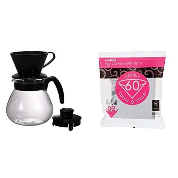 HARIO(ハリオ) コーヒー&ティーサーバー テコドリップセット TCD-100B|ティー・コーヒー用品|キッチン