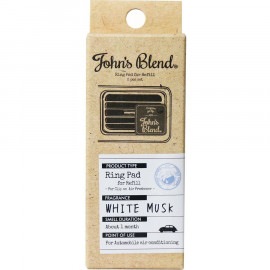 ノルコーポレーション　John's Blend　ジョンズブレンド　クリップオンエアーフレッシュナー　ホワイトムスク　詰め替え2個セット|その他|雑貨