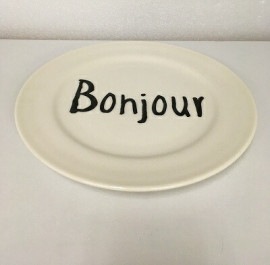 vivre ケーキプレート bonjour【アウトレット】 【北海道沖縄離島は配送不可】|キッチン用品|アウトレット