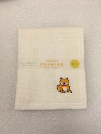 ゆるふわしば犬 かや生地ふきん ぼーっ 184397【アウトレット】 【北海道沖縄離島は配送不可】|キッチン用品|アウトレット