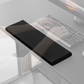 Bauhutte (バウヒュッテ) ビッグリストレスト エッジカバー BWR-480W 低反発クッション ブラック 黒 ワイド ロング仕様 ゲーマー向け 【代引・日時指定・キャンセル不可・北海道沖縄離