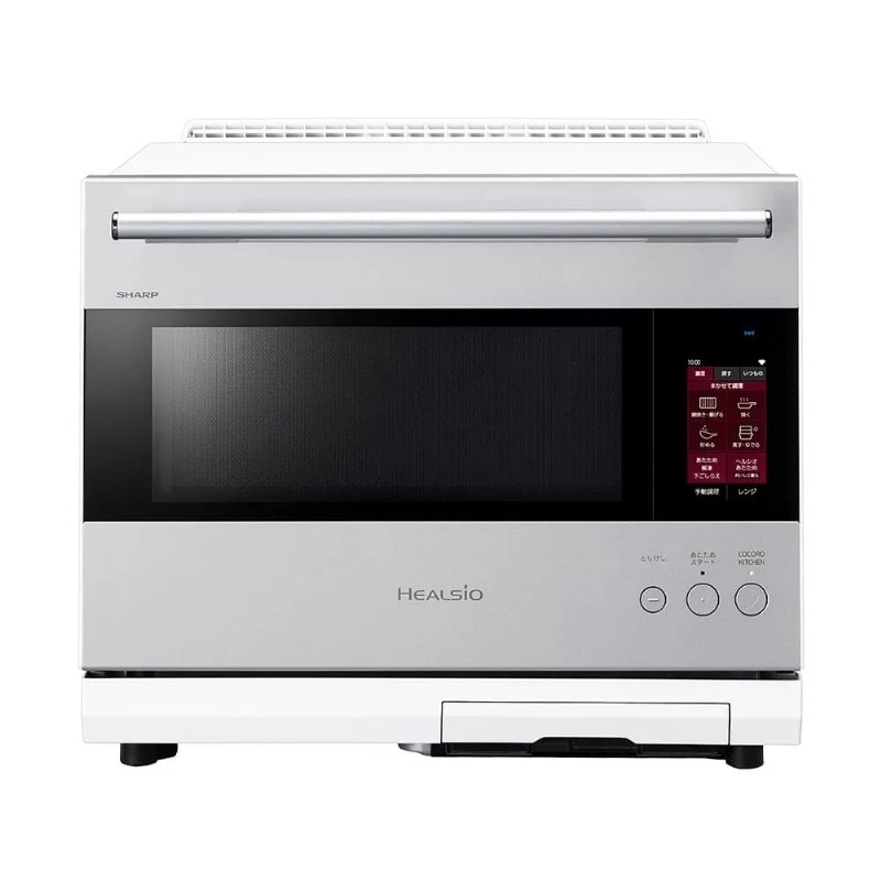 【美品‼️】シャープ 30Lウォーターオーブン ヘルシオ オーブンレンジ カラー液晶 シルバー♪ SHARP シャープ ウォーターオーブン ヘルシオ 30L 2段調理 AX-LSX3C-W