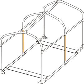 DOPPELGANGER ドッペルギャンガー バイクガレージDCC538W交換用パイプ DCC538W-P2  JAN:4582708765741 【代引・日時指定・キャンセル不可・北海道沖縄離島配送