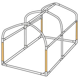 DOPPELGANGER ドッペルギャンガー バイクガレージDCC330L 、XL共通交換用パイプ DCC330L-P1  JAN:4589946144796 【代引・日時指定・キャンセル不可・北海道
