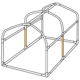 DOPPELGANGER ドッペルギャンガー バイクガレージDCC330L 、XL共通交換用パイプ DCC330L-P2  JAN:4589946144802 【代引・日時指定・キャンセル不可・北海道
