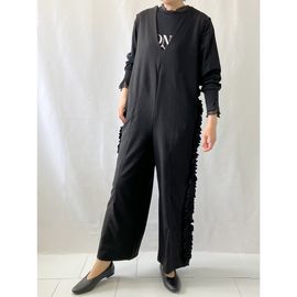 Eito stan エイトスタン カットジョーゼットフリル オールインワン E10296H ブラック 【代引き支払い不可】【店舗受取送料無料】-HW-|Eito stan エイトスタン|ファッション