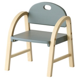 市場 Kids Arm Chair -amy- 木製キッズチェア 子供椅子 組立品 ILC-3434SGY ストームグレー 【代引・日時指定・キャンセル不可・北海道沖縄離島配送不可】-FK-|インテリ