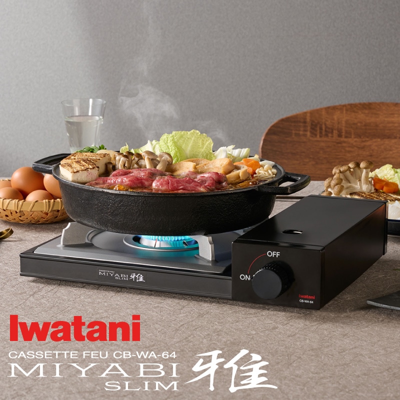 Iwatani イワタニ カセットフー 雅SLIM CB-WA-64 ブラック カセット