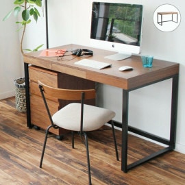 �Ծ� Walnut Desk ��������ʥåȥǥ��� ��120cm����60cm�⤵72.5cm T-2314BR �֥饦�� ��Ω�� ��������������ꡦ����󥻥��Բġ��̳�ƻ����Υ�������Բġ�-FK-