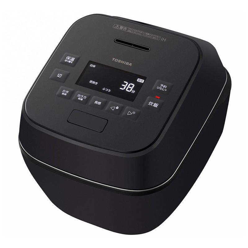 TOSHIBA RC-10SGX 炊飯器 グランブラック 東芝 TOSHIBA 真空圧力IH 炊飯器 炎匠炊き 5.5合 RC-10SGX(K) グラン