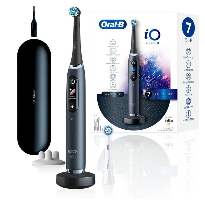 BRAUN ブラウン オーラルB 電動歯ブラシ iO9 iOM92J22ACBK-W ブラック