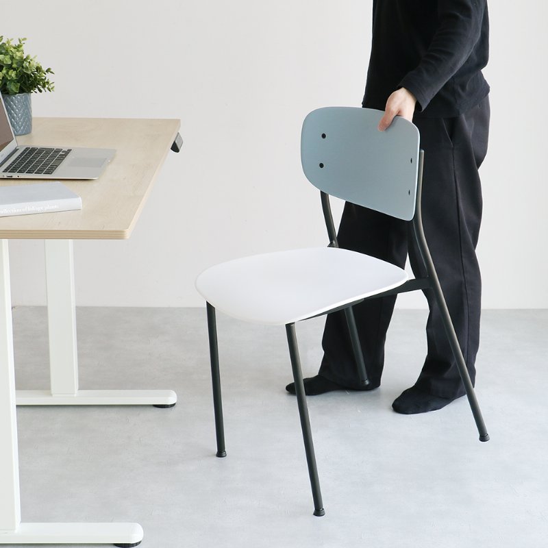 �Ծ� Chair 05 -steel- ���ե��������� �ǥ��������� �ػ� OFC-3840GYWH ���졼�ߥۥ磻�� ������ ��������������ꡦ����󥻥��Բġ��̳�ƻ����Υ�������Բġ�-FK-