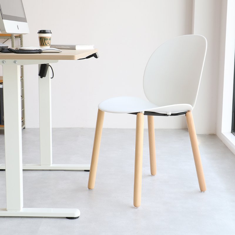 �Ծ� Chair 06 -wood- ���ե��������� �ǥ��������� �ػ� OFC-3841WH �ۥ磻�� ��Ω�� ��������������ꡦ����󥻥��Բġ��̳�ƻ����Υ�������Բġ�-FK-