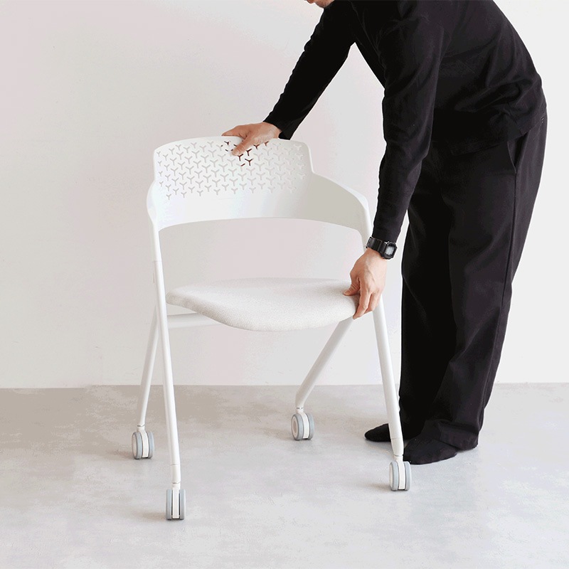 �Ծ� Meeting Chair 07 �ߡ��ƥ��󥰥����� ���ե��������� �ػ� OFC-3842WH �ۥ磻�� ������ ��������������ꡦ����󥻥��Բġ��̳�ƻ����Υ�������Բġ�-FK-