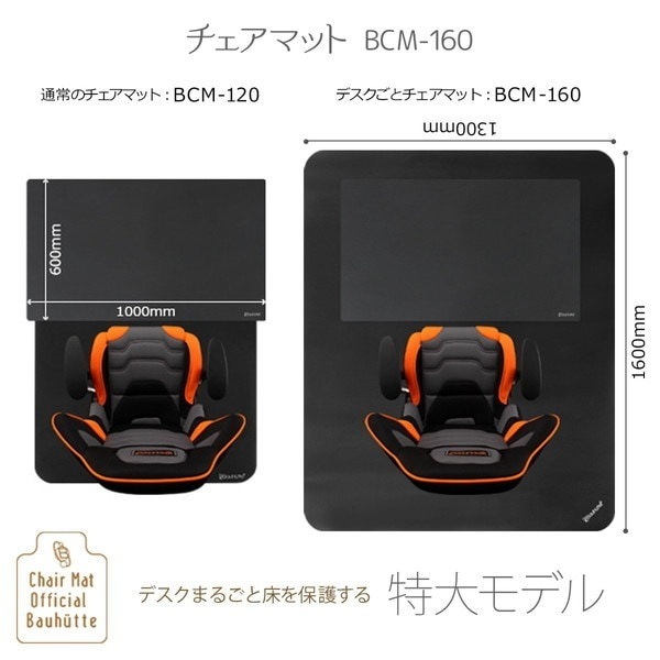 Bauhutte �Х��ҥ�å� �ǥ������ȥ������ޥå� BCM-160BK �֥�å� [���祵����160��130cm ����1.5mm] BCM-160BK ��������������ꡦ����󥻥��Բġ��̳�ƻ����Υ�������Բġ� -�᡼����ľ��-