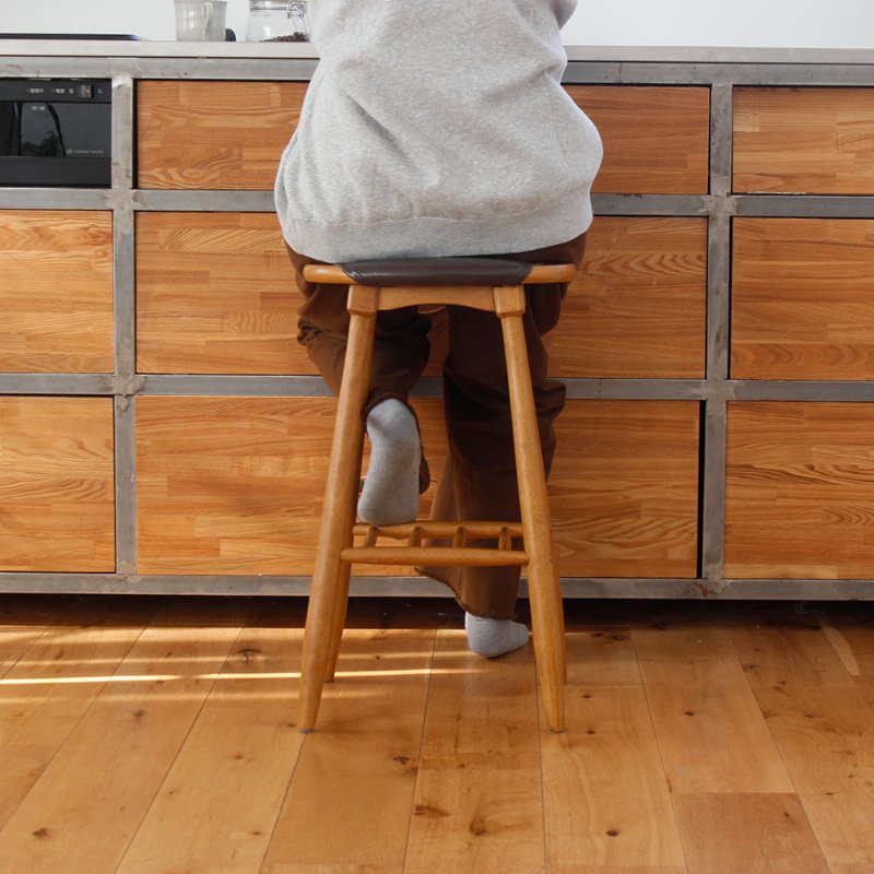 市場 Rasic BC High Stool ハイスツール RAS-3929BR 組立品 JAN