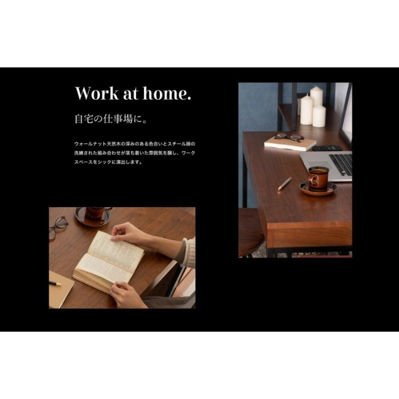 �Ծ� Walnut DeskW1100 ��������ʥåȥǥ��� ��110cm T-2546BR �֥饦�� ��Ω�� ��������������ꡦ����󥻥��Բġ��̳�ƻ����Υ�������Բġ�-FK-