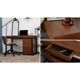 �Ծ� Walnut DeskW1100 ��������ʥåȥǥ��� ��110cm T-2546BR �֥饦�� ��Ω�� ��������������ꡦ����󥻥��Բġ��̳�ƻ����Υ�������Բġ�-FK-