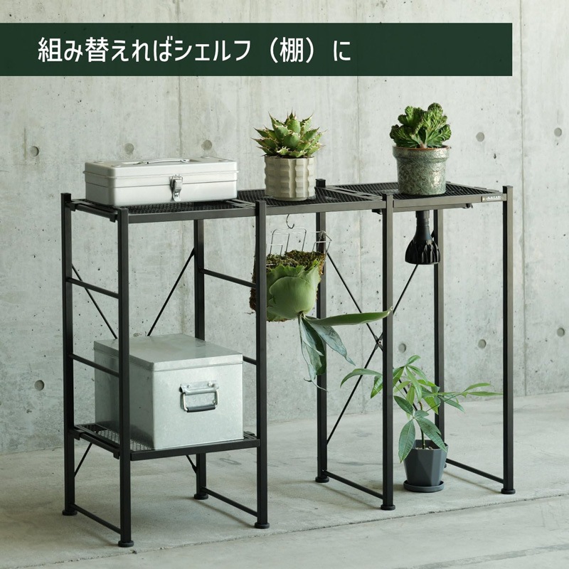 BIBIPLANTS(ビビプランツ) ジャングルラック スクエア LPR-J350-BK