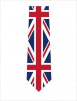 イギリス国旗ネクタイ(縦)